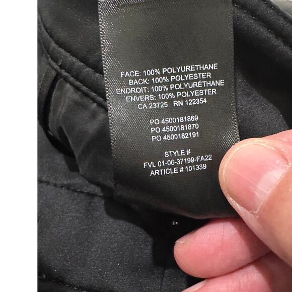 BABATON Soft Faux Leather High Waisted Wide Leg Trousers Black, size 4 - Picture 4 of 8